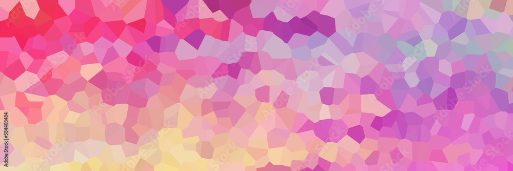 Fototapeta premium 1 Colorful Geometric mosaic abstract background. Pattern with different shapes for Wallpaper