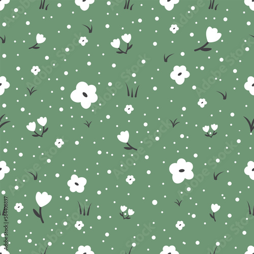 Floral seamless pattern with small flowers. Pretty for fabric, textile, wallpaper