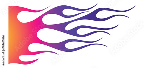 Sports car Speed fire flame decal vinyl sticker. Racing car tribal fire flames vector eps graphic. Side vehicle decoration for car, auto, truck, boat, suv, motorcycle.