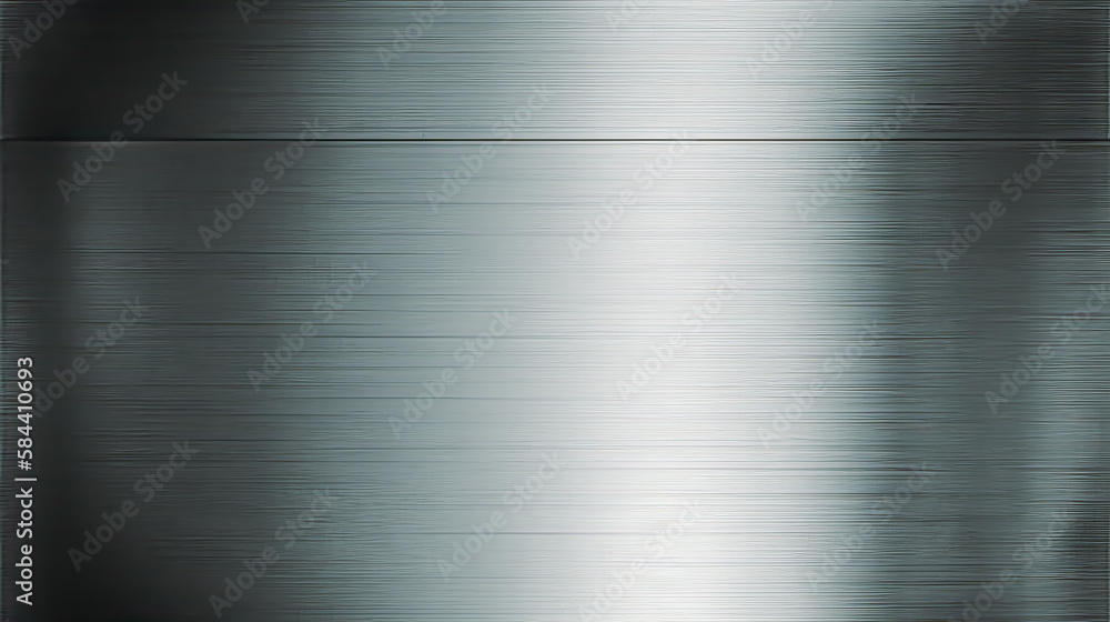 Flat Silver clean metal texture. - Generative Ai. - reflective, smooth, polished, shiny, sleek, modern, industrial, metallic, brushed, steel, chrome, aluminum, surface, pattern, abstract, design. Flat Silver clean metal texture. - Generative Ai. - reflective, smooth, polished, shiny, sleek, modern, industrial, metallic, brushed, steel, chrome, aluminum, surface, pattern, abstract, design.