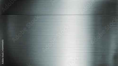 Flat Silver clean metal texture. - Generative Ai. - reflective, smooth, polished, shiny, sleek, modern, industrial, metallic, brushed, steel, chrome, aluminum, surface, pattern, abstract, design.