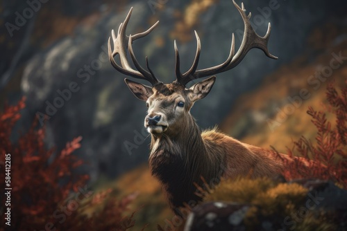 Monarch Of The Glen. AI generated © yuliachupina