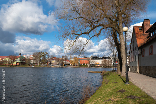 Iława, Poland - February 19, 2023: Town view