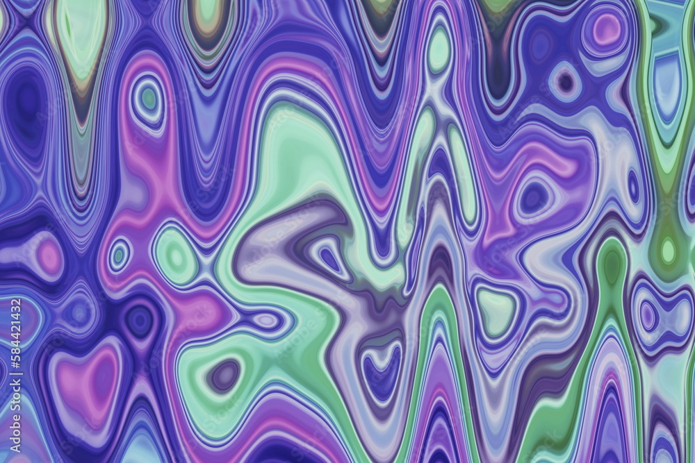Fototapeta premium Colorful Fluid art background. Marbled effect Liquid inks template for your&nbsp;design, banner, flyer, business card, poster, wallpaper, brochure