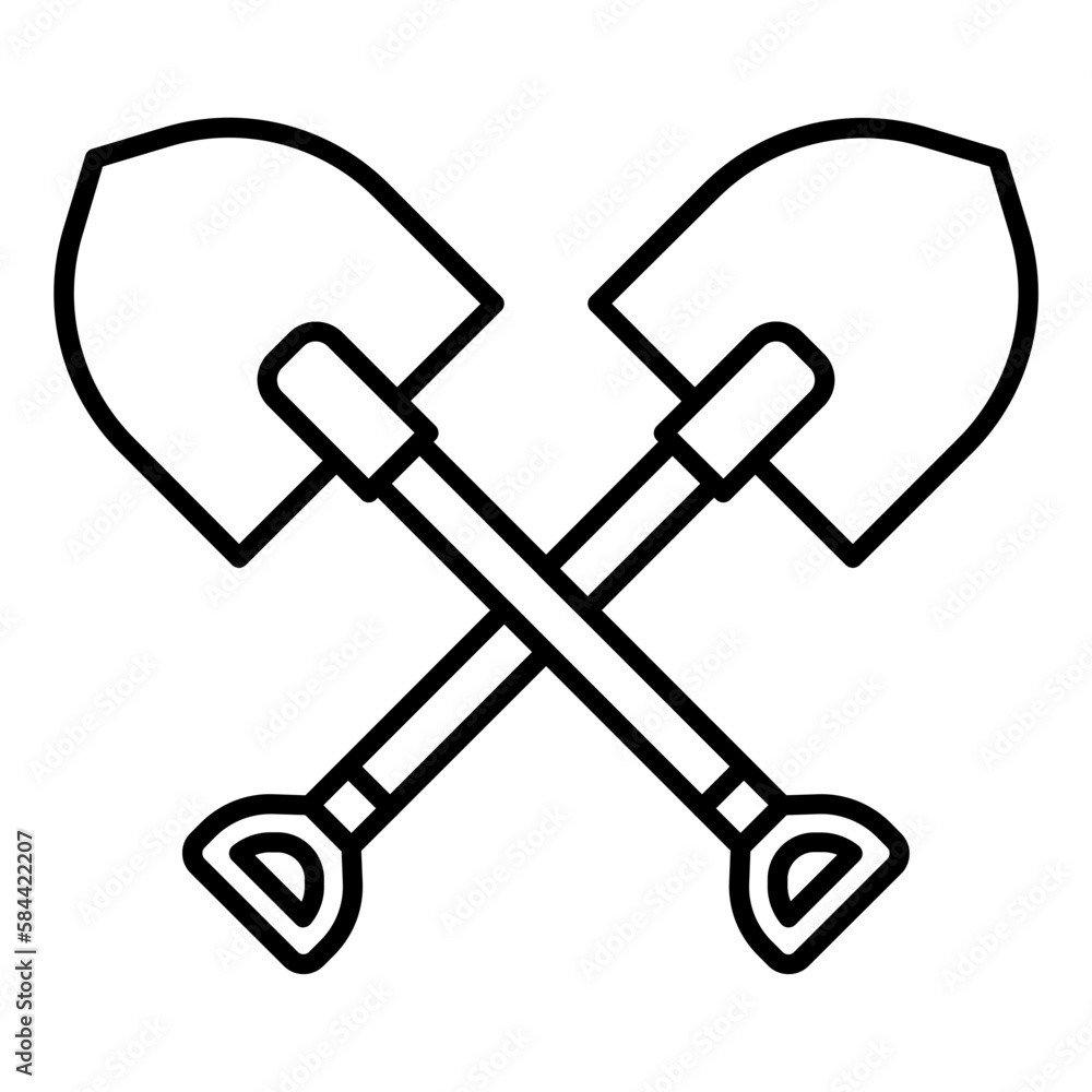 Shovel Outline Icon
