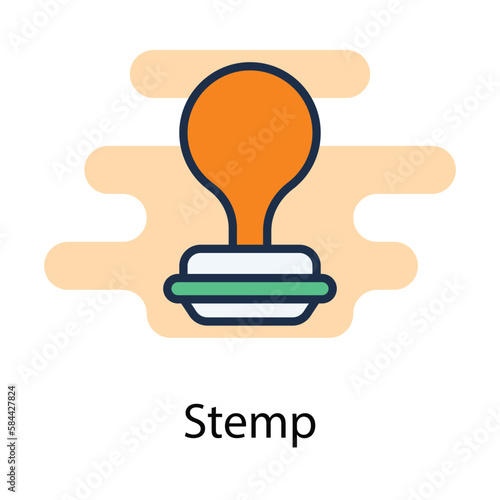 Stemp icon. Suitable for Web Page, Mobile App, UI, UX and GUI design. photo