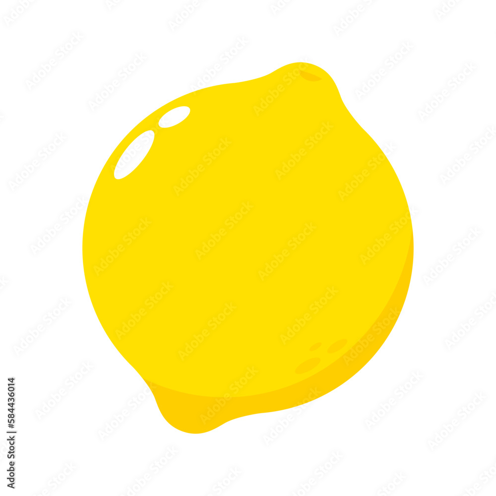 Lemon cartoon vector. Lemon on white background. Lemon cartoon vector. Lemon on white background.