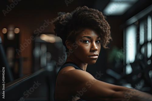 National african american woman's fitness month, ai generative