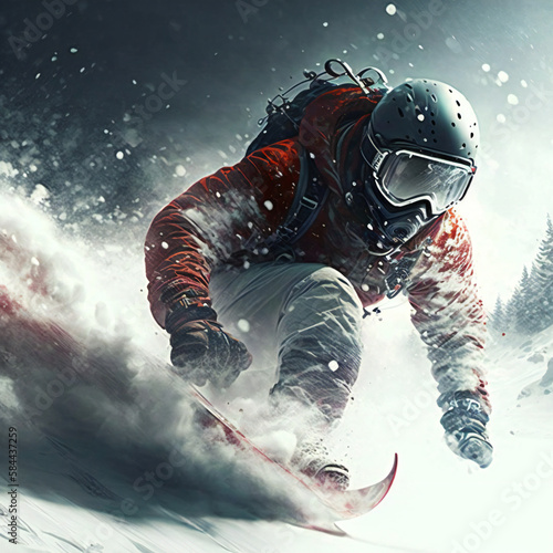 Professional snowboarder. ai