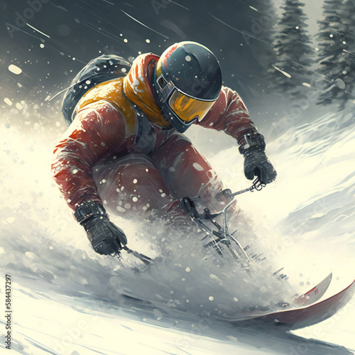 Professional snowboarder. ai
