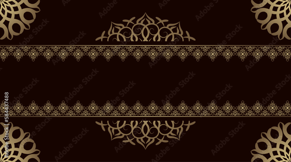 luxury background with golden mandala ornament luxury background with golden mandala ornament