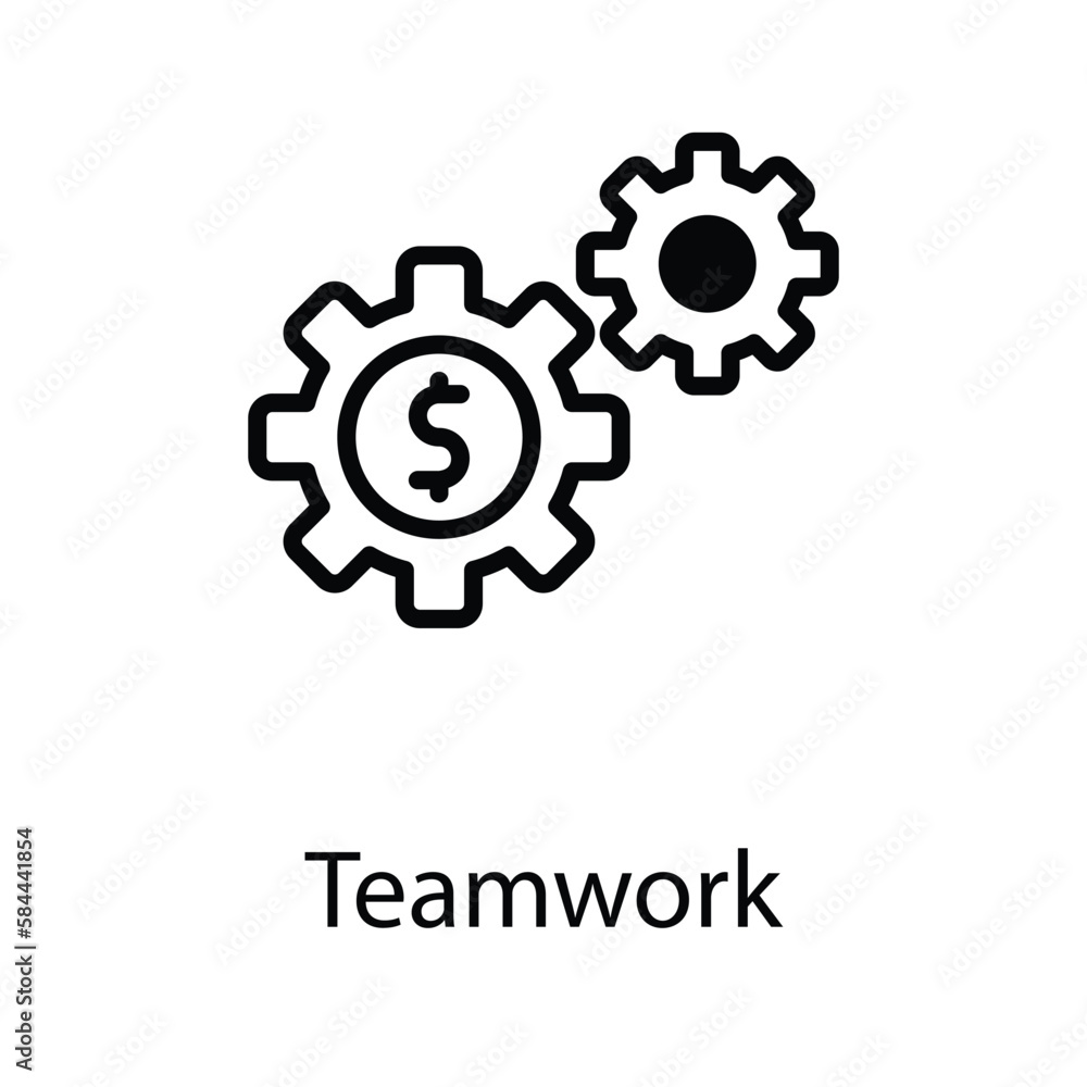 Teamwork icon. Suitable for Web Page, Mobile App, UI, UX and GUI design.