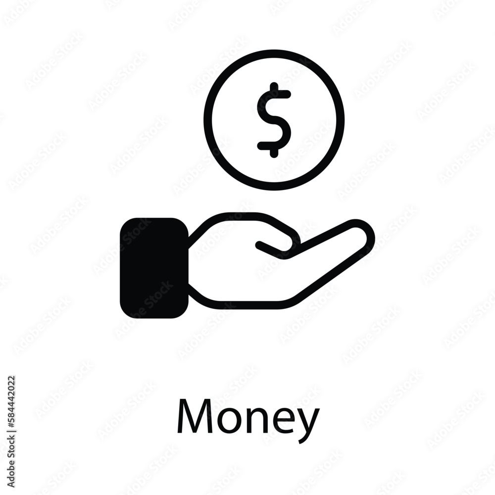 Money icon. Suitable for Web Page, Mobile App, UI, UX and GUI design. Money icon. Suitable for Web Page, Mobile App, UI, UX and GUI design.