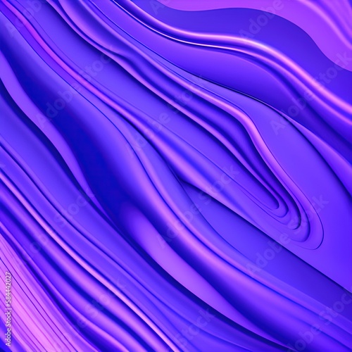 Wavy futuristic blue purple background - generative ai