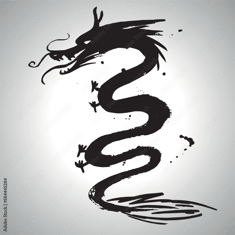 Dragon 2024 Brush Stroke Vector Illustration Ink Art Chineses Year   1000 F 584445284 OwqubOhRZkghWCnSi3bpNFfkd0lQMvZa 