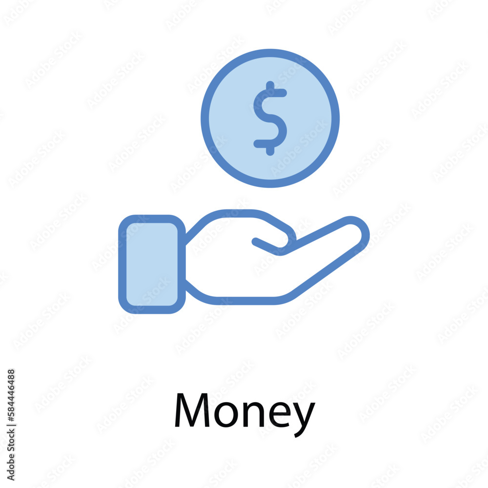 Money icon. Suitable for Web Page, Mobile App, UI, UX and GUI design. Money icon. Suitable for Web Page, Mobile App, UI, UX and GUI design.