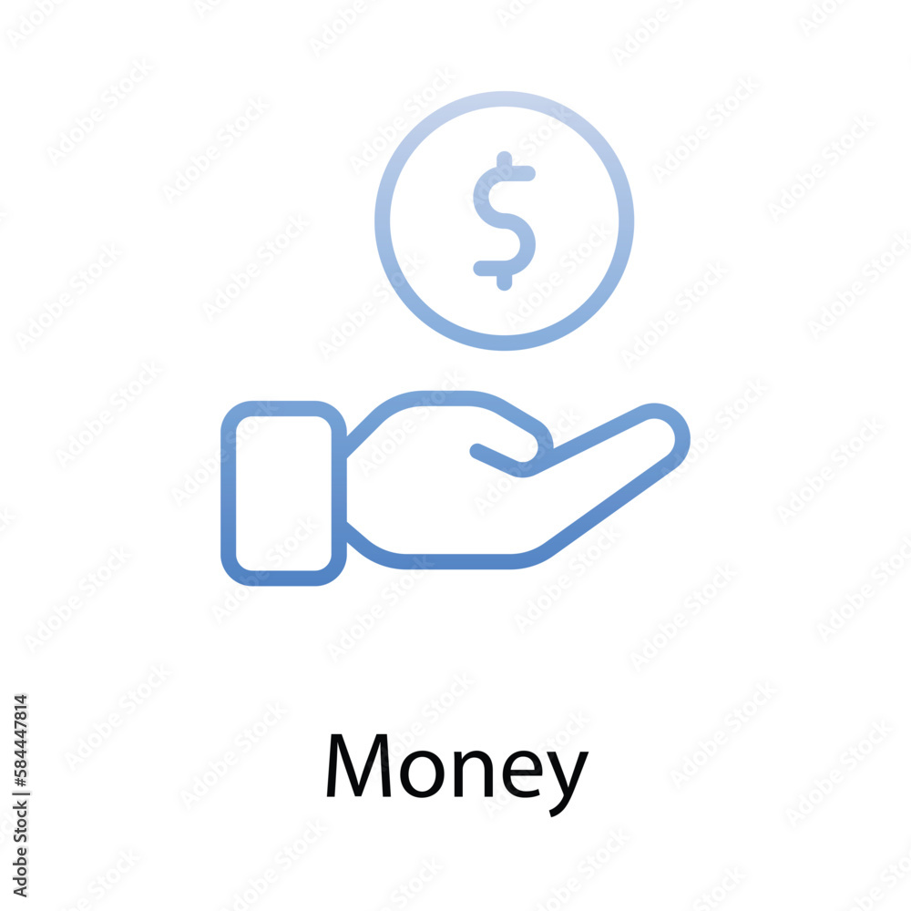 Money icon. Suitable for Web Page, Mobile App, UI, UX and GUI design. Money icon. Suitable for Web Page, Mobile App, UI, UX and GUI design.