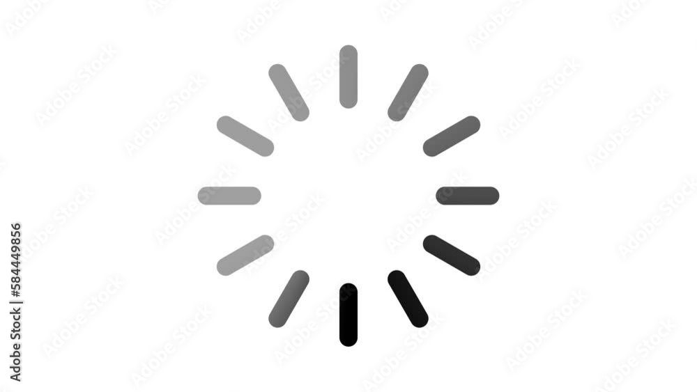 animation loading loopable circle icon on white background. 4K video animation loading loopable circle icon on white background. 4K video