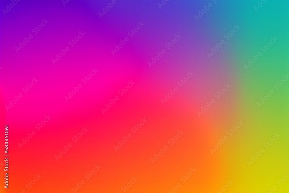 abstract colorful rainbow background with blur and gradient (Generative ai)