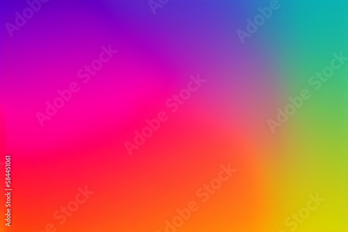 abstract colorful rainbow background with blur and gradient (Generative ai)