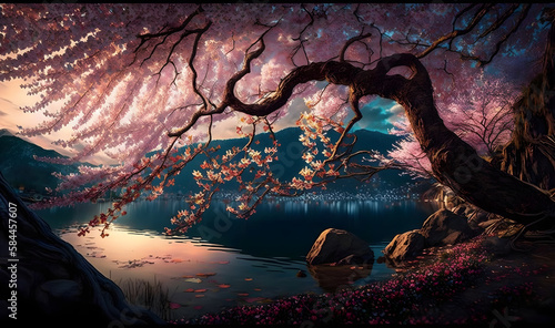 Cherry Blossoms Generative AI