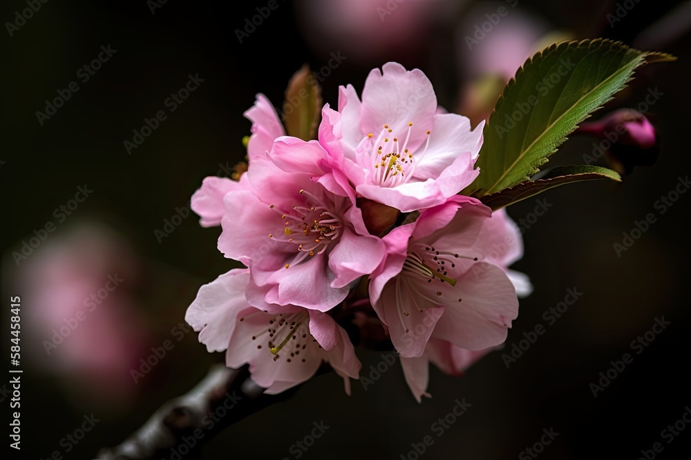 Obraz premium Pink magnolia flower