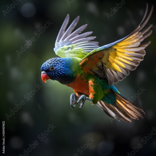 rainbow lorikeet parrot photo