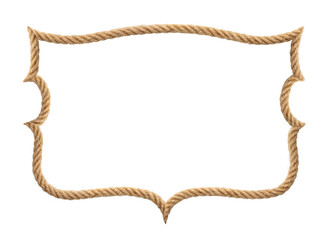 Rope frame -Vintage cowboy ranch concept
