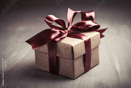 Gift with bow Generative AI