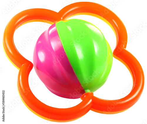 Obraz na plátne Newborn baby toy making sound