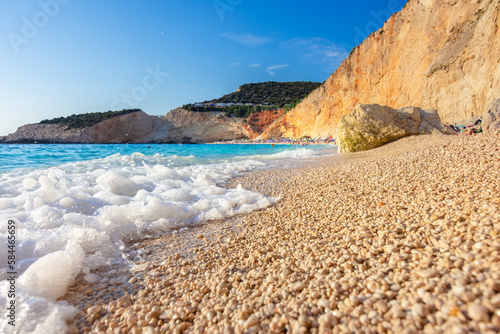 Famous Porto Katsiki beach in Lefkada island, Greece.