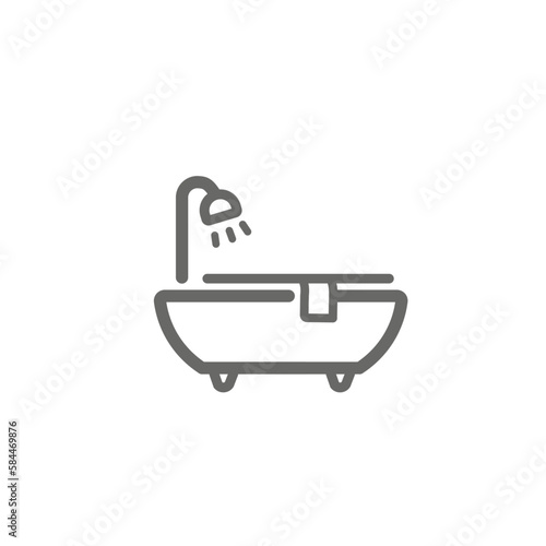 Bathtub icon to indicate hygiene or restroom.