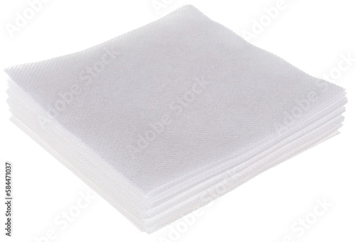 white towel isolated on white background