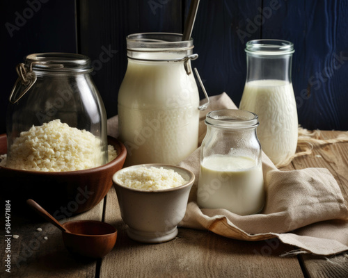 From Family Recipes to the Aisle The Fascinating History of Kefir . AI generation.