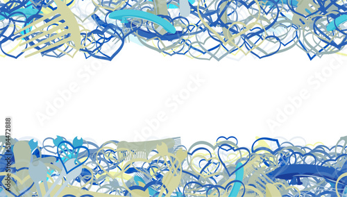 Background pattern abstract design texture. Horizontal seamless stripes. Border frame, transparent background. Theme is about , love, bobby pin, hearts, salon, raker, barrette, slip, relations