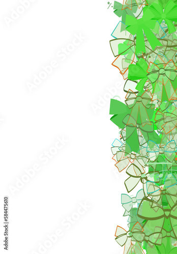 Background pattern abstract design texture. Vertical seamless stripe. Border frame, transparent background. Theme is about quaver, musical key, demisemiquaver, dressing, decoration, musuc