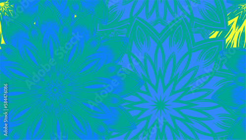 Flowers. Seamless floral background. Tracery handmade nature ethnic fabric backdrop pattern. Textile design texture. Decorative color art. Vector