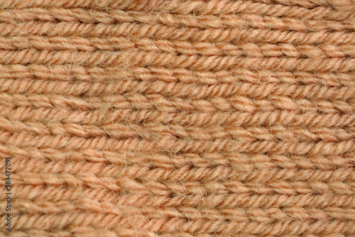 yarn pattern close up, Close up of a knitted wool pattern, 