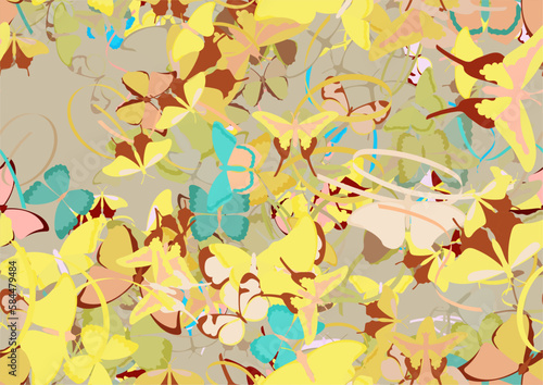 Background pattern abstract design texture. Seamless. Theme is about stripes, Red Admiral, decor, drawing, gorgeous, wing, Monarch, repeat, irregular, design, background, Pipevine, thread