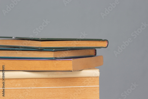 Fotografie Stack of Books that can be seen on the left side