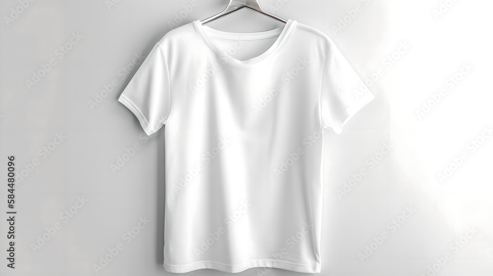 white t shirt mockup, mock-up with Generative Art white t shirt mockup, mock-up with Generative Art