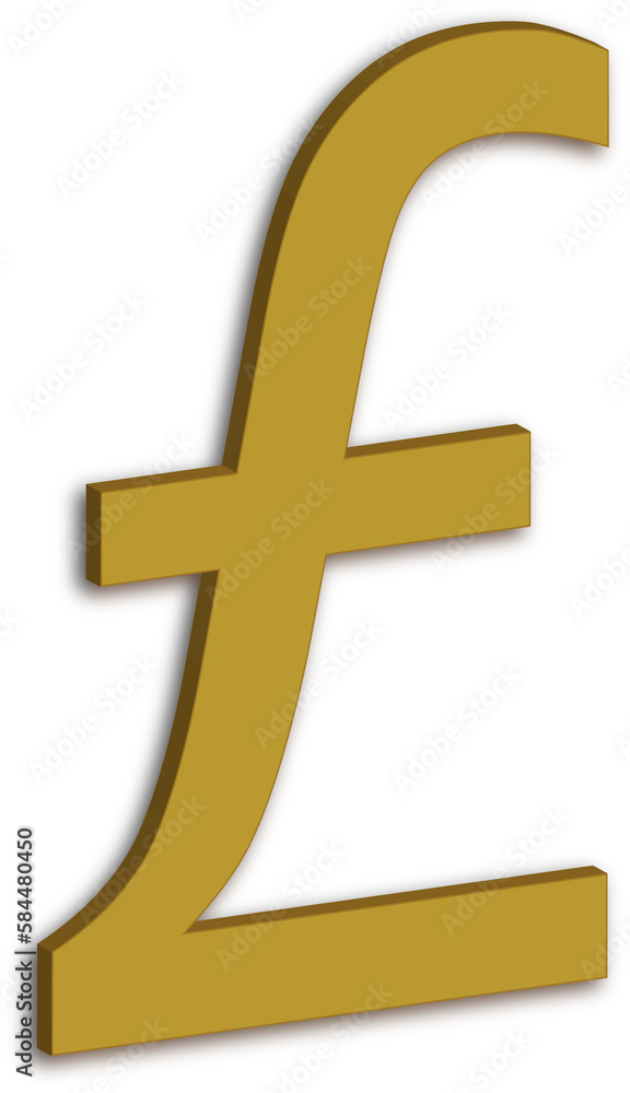 Obraz premium Great Britain Pound Currency Symbol