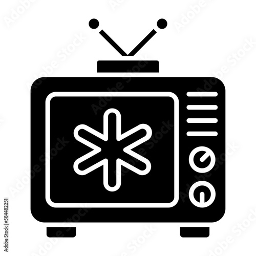 Emergency News Glyph Icon 