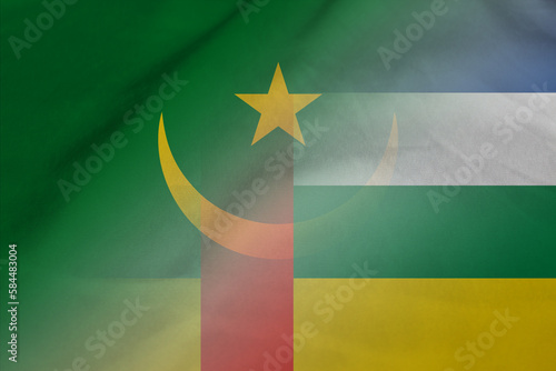 Mauritania and Central African Republic political flag transborder relations TCD MRT photo