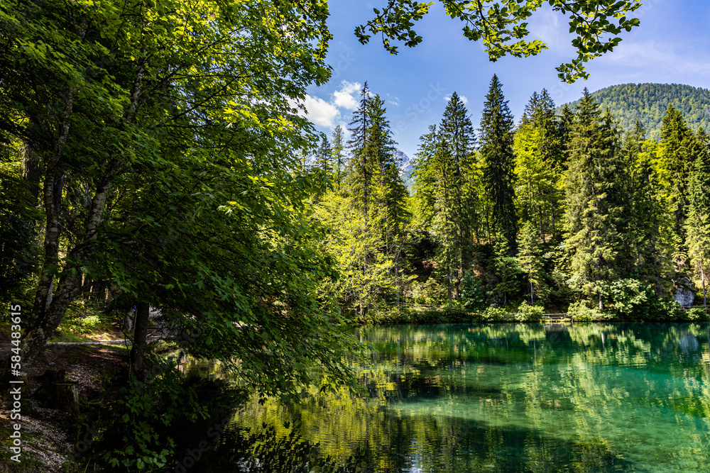 Alpine lake in the Italian Dolomites Lagi di Fusine Alpine lake in the Italian Dolomites Lagi di Fusine