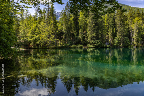 Alpine lake in the Italian Dolomites Lagi di Fusine