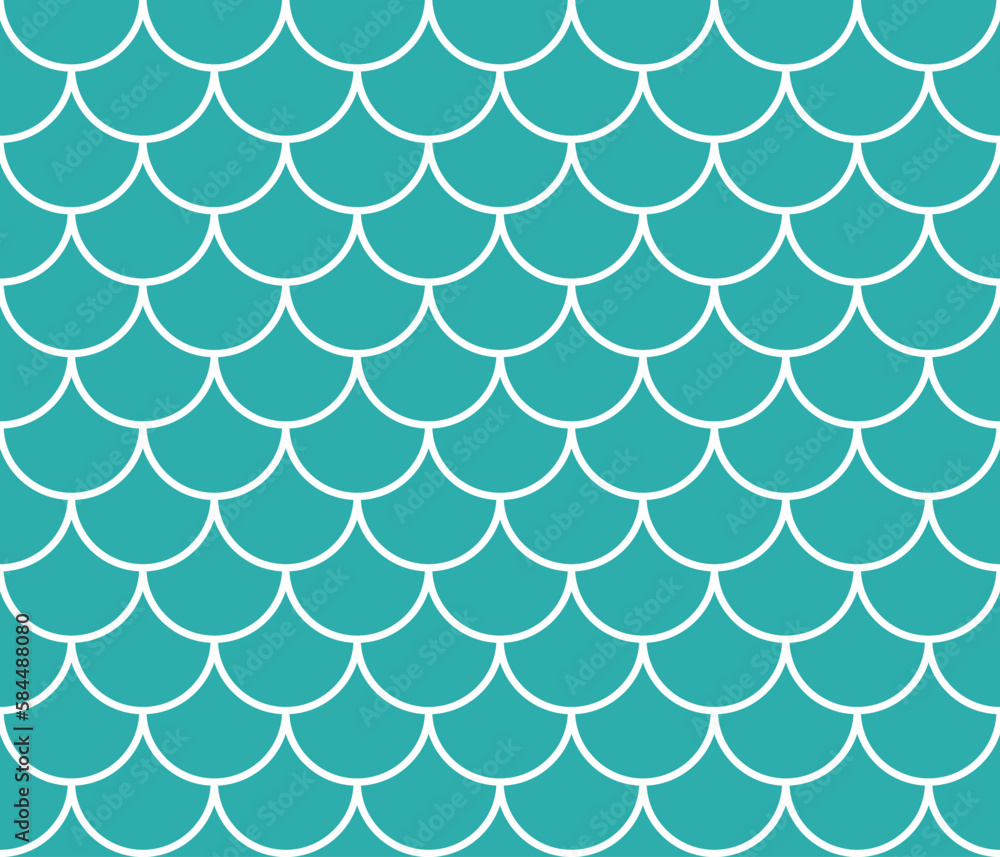 Mermaid scale seamless pattern. Clipart image isolated on white background Mermaid scale seamless pattern. Clipart image isolated on white background