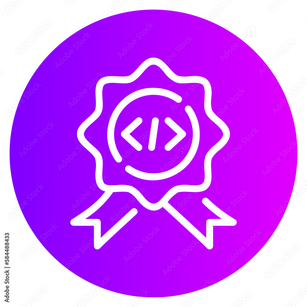 coding gradient icon coding gradient icon