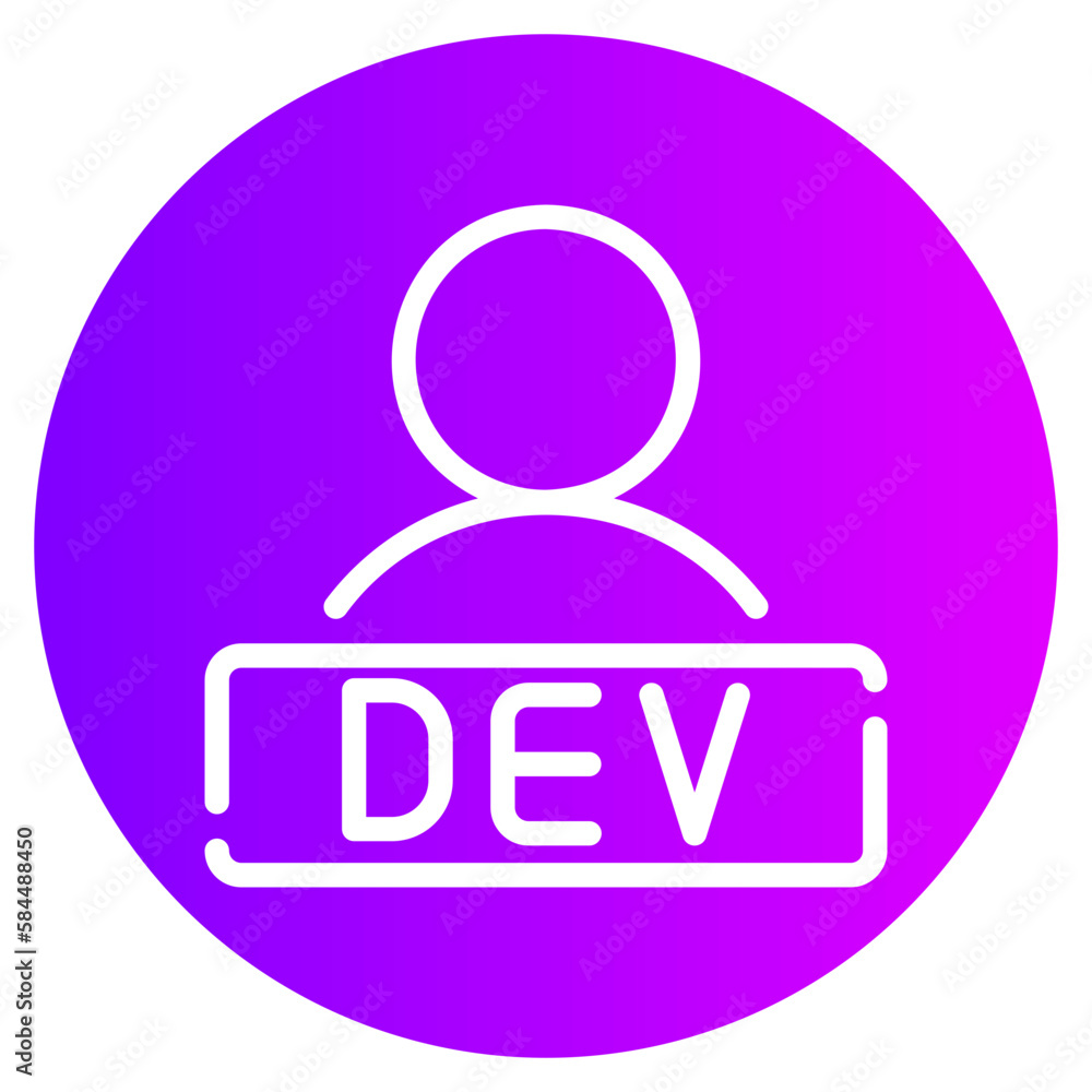 developer gradient icon developer gradient icon