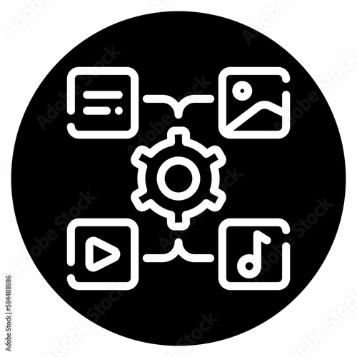 assets glyph icon